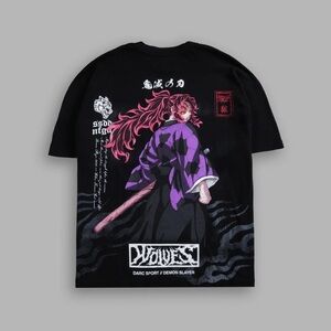Darc Sport Demon Slayer Kokushibo Side by Side Tee Medium